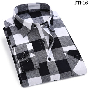 Hommes flanelle long sleeve shirt