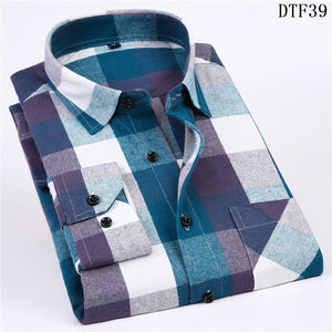 Hommes flanelle long sleeve shirt