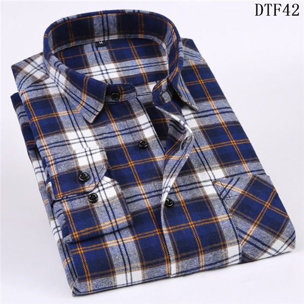 Hommes flanelle long sleeve shirt