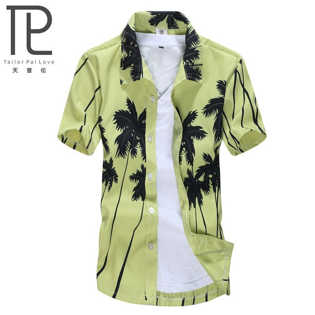 Mens Hawaiian Shirt ,Printed Beach Shirts Short Sleeve