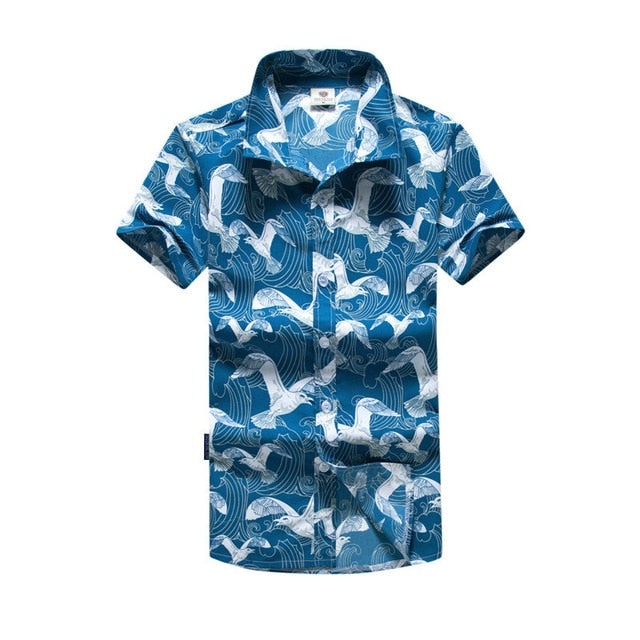 Mens Hawaiian Shirt ,Printed Beach Shirts Short Sleeve