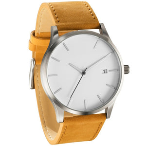 Minimalistic Watches For Men Wrist Watches Leather Clock