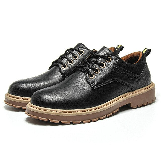 New Fashion Italian Men Leather Martin Shoes